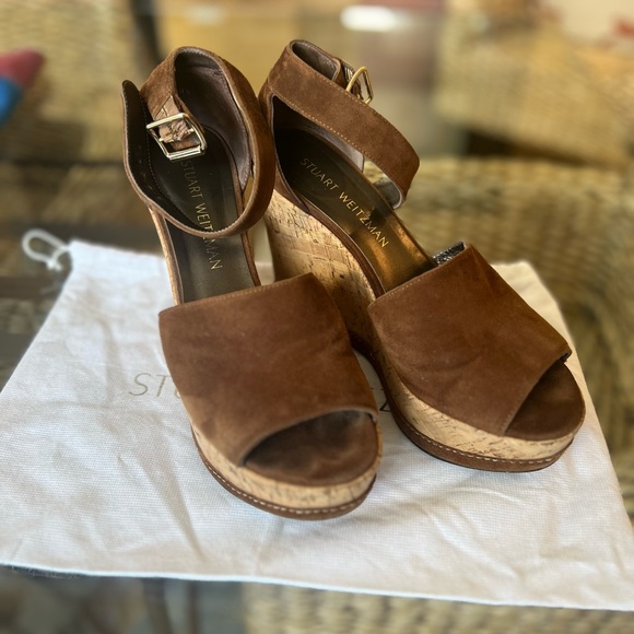 Stuart Weitzman Platform Sandals size 8 - Picture 4 of 9